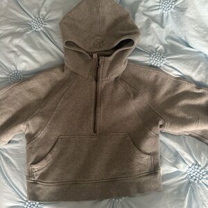 Lululemon Heather Gray Half-Zip Hoodie xs/s